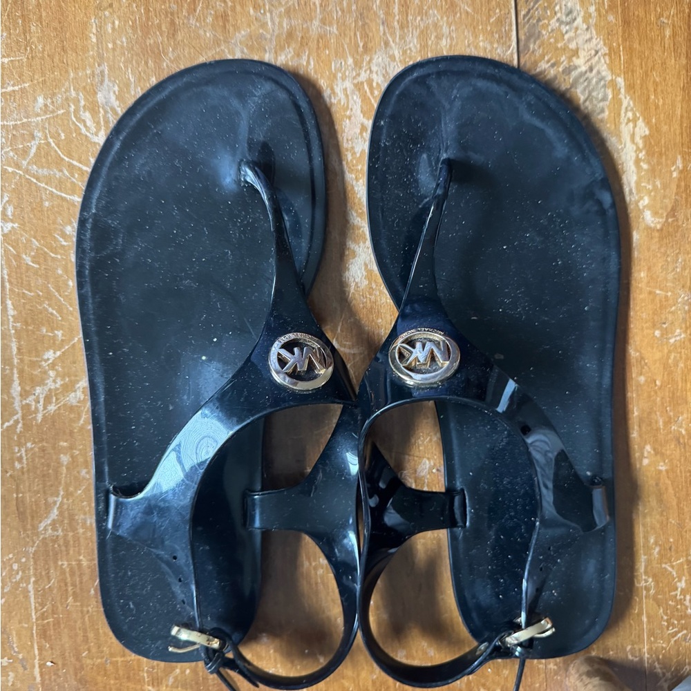 Michael Kors Black Jelly Sandals
